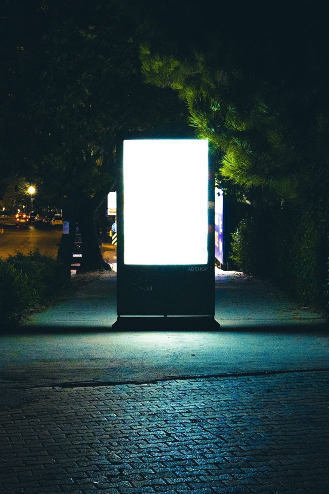 Digital signage advertising